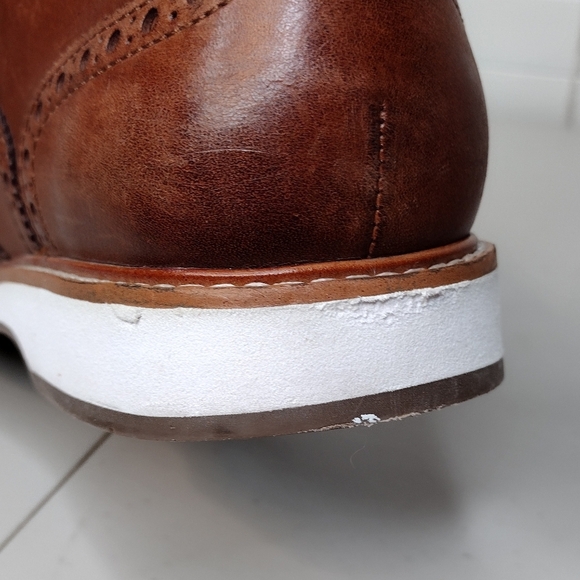 Cole Haan Morris Men's Brown Leather Office Comfort Fit Wingtip Oxfords Sz 11.5 - Picture 14 of 15